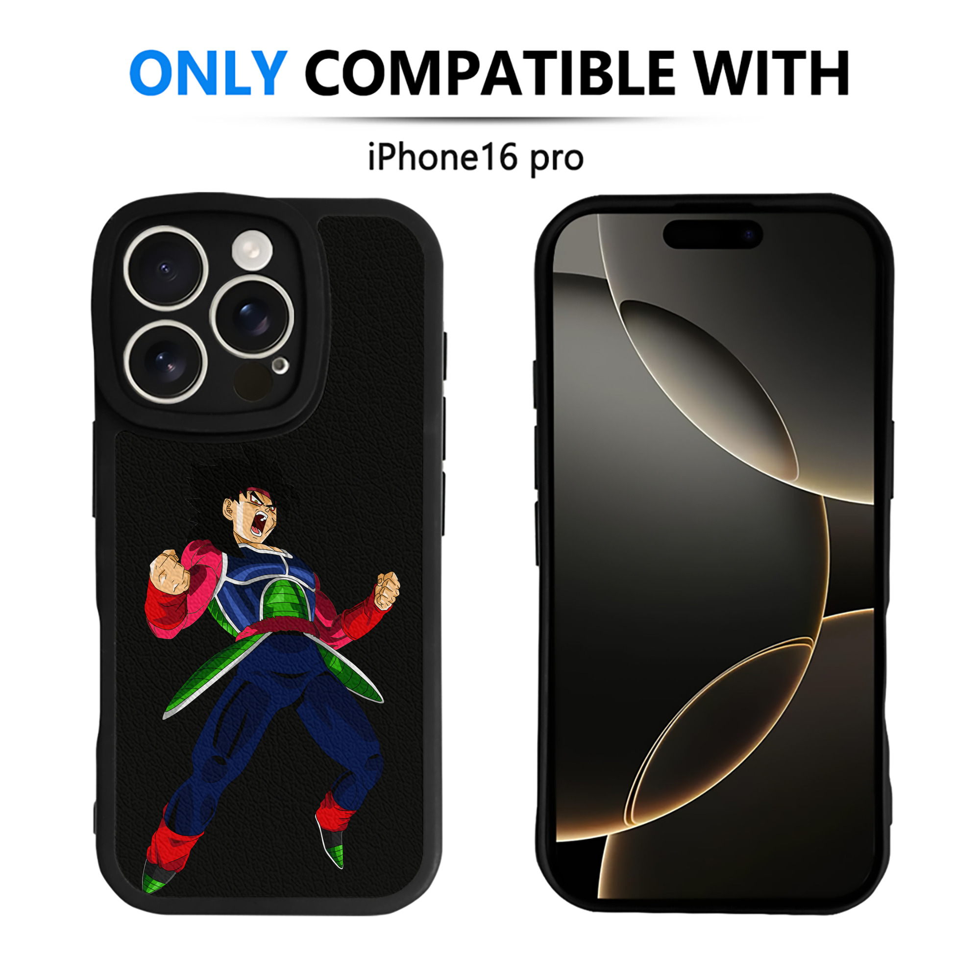 （画像用） ドラゴンボール バーダック DRAGON BALL Burdock 【iPhone 16シリーズ対応】シリコンスマホケース（レザー調） 材質：シリコン